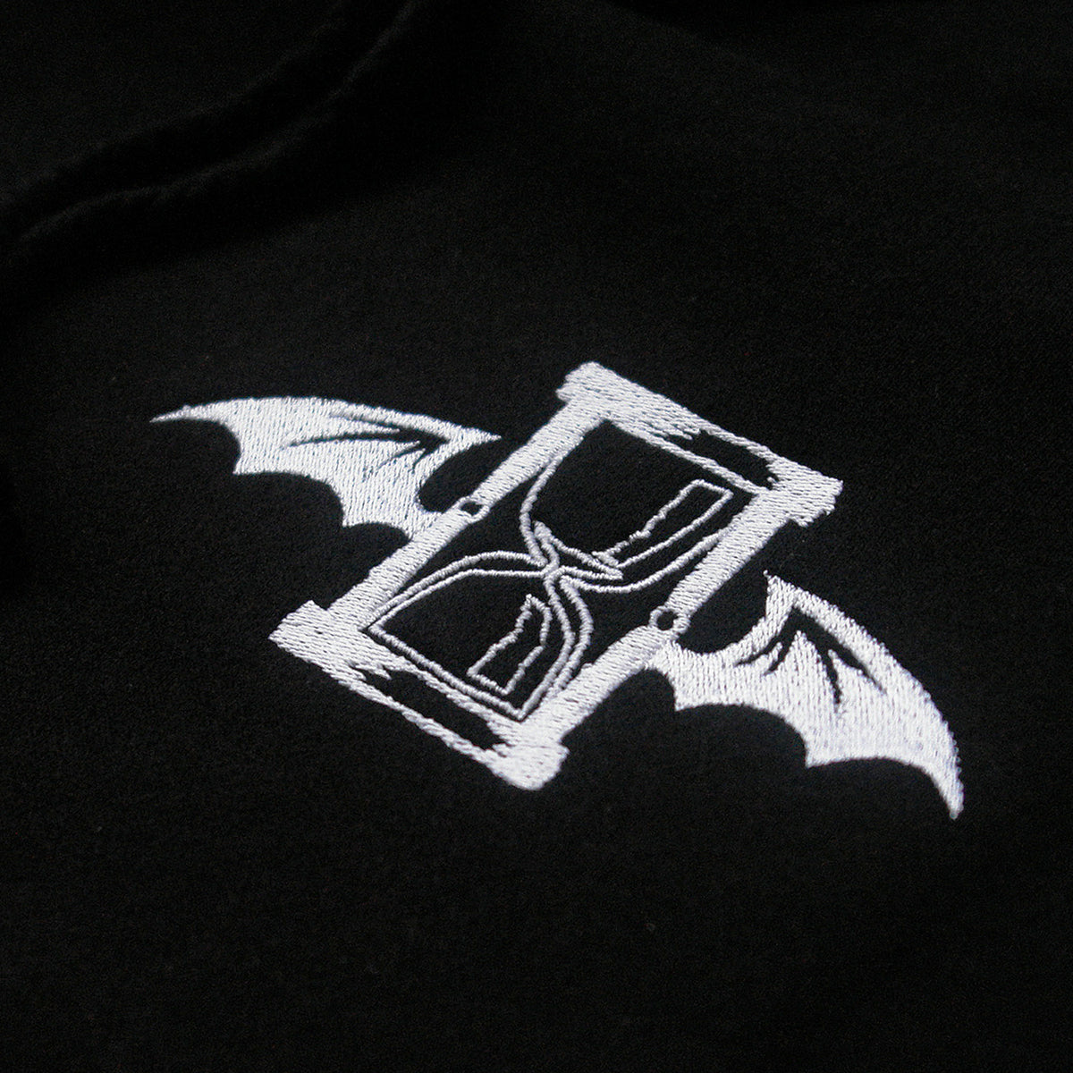 Hourglass Heavyweight Black Hoodie – The Lawrence Arms